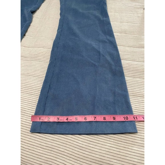 NWT Mustique Flared Fit Trousers Blue Corduroy Pants 36 6 - Picture 6 of 11